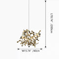 Argent/Gold Cloud Multi Pendant Chandelier