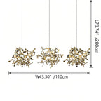 Argent/Gold Cloud Multi Pendant Chandelier