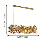 Argent/Gold Cloud Multi Pendant Chandelier