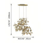 Argent/Gold Cloud Multi Pendant Chandelier