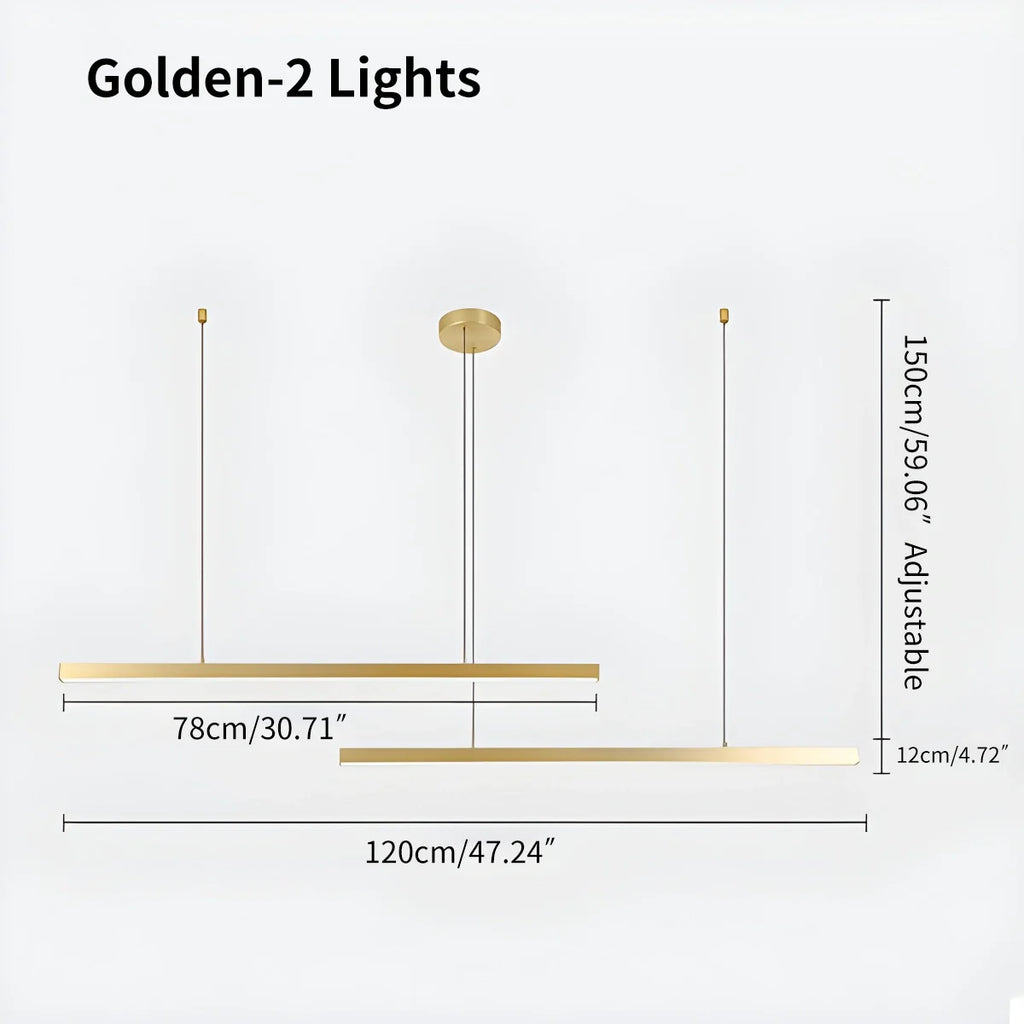 Multi Light Sticks LED Chandelier for Living Room