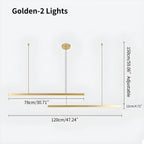 Multi Light Sticks LED Chandelier for Living Room