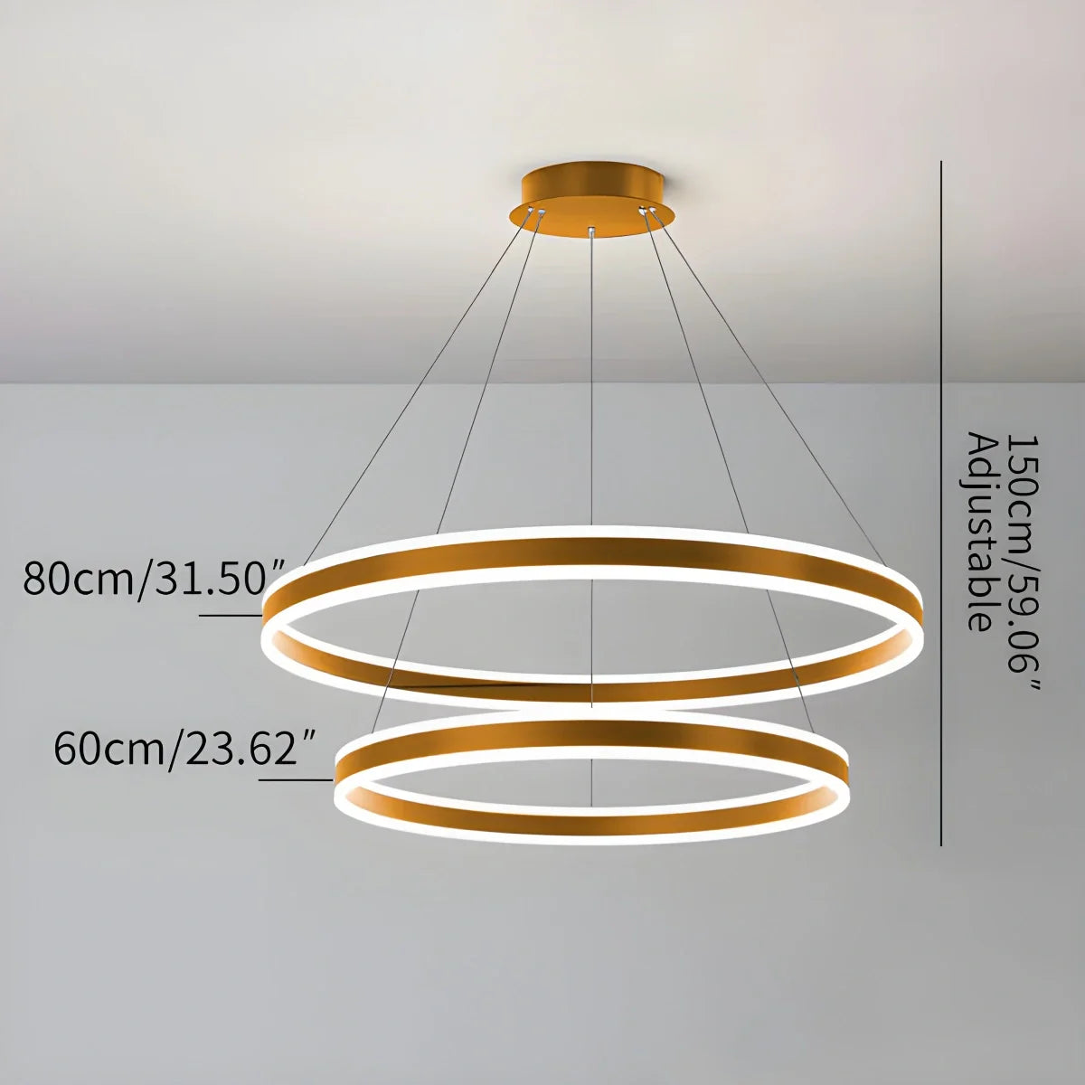 Circle Layered Living Room Chandelier