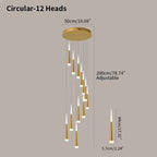 Meteor Shower Chandelier for Staircase