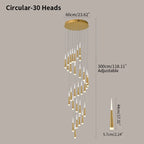 Meteor Shower Chandelier for Staircase