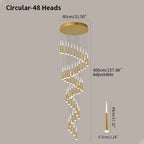 Meteor Shower Chandelier for Staircase