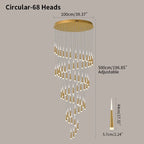 Meteor Shower Chandelier for Staircase