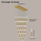 Meteor Shower Chandelier for Staircase