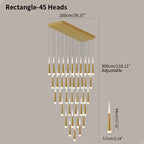 Meteor Shower Chandelier for Staircase