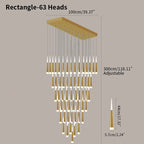 Meteor Shower Chandelier for Staircase