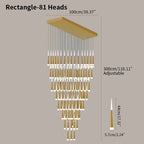 Meteor Shower Chandelier for Staircase