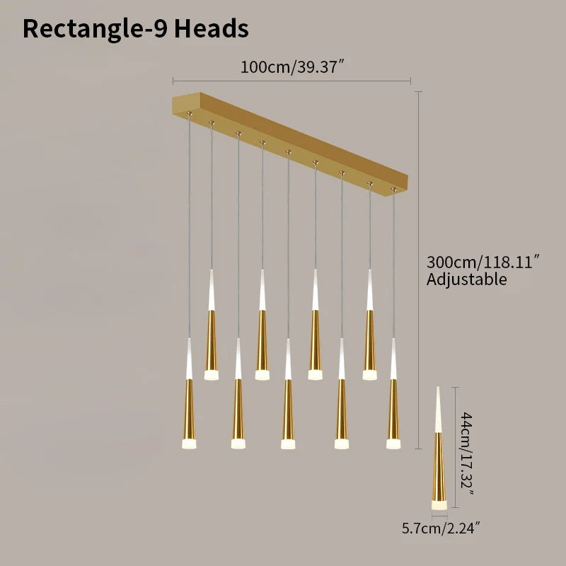 Meteor Shower Chandelier for Staircase