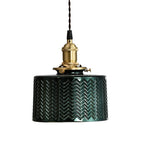 Green Glass Pendant Lamp