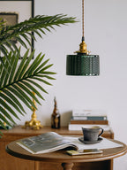 Green Glass Pendant Lamp
