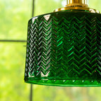 Green Glass Pendant Lamp