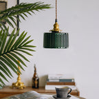 Green Glass Pendant Lamp