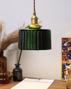 Green Glass Pendant Lamp