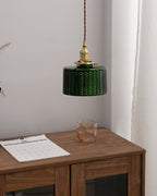 Green Glass Pendant Lamp