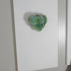 Green Vintage Murano Disc Wall Sconce
