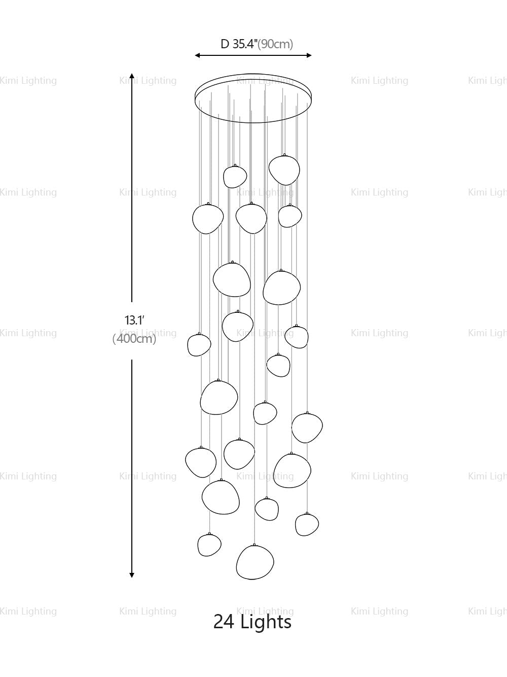 Gregg Long Staircase Pendant Light
