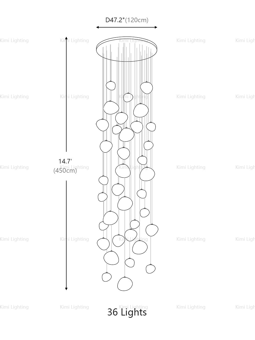 Gregg Long Staircase Pendant Light