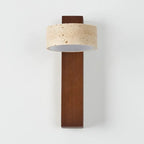 Grove Beam Travertine Wall Lamp