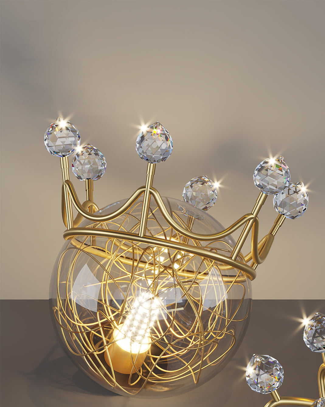 Gypsophila Crown Wall Light
