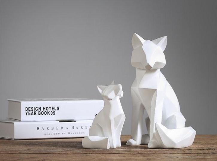 Geometric White Fox