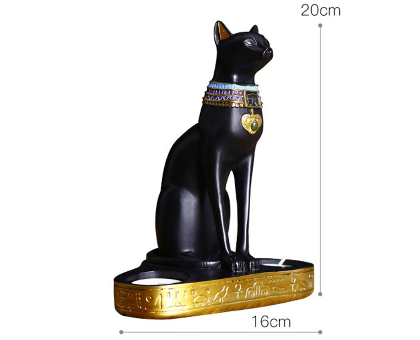 Egyptian Cat Candle Holder