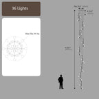 Multi Arm Opal Shade Chandelier