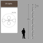 Multi Arm Opal Shade Chandelier