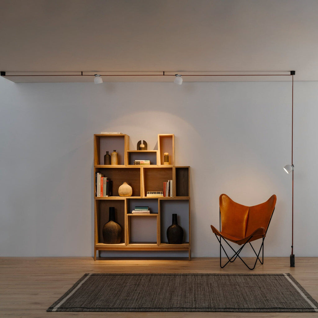 Light Rail Semispheres Leather Pendant Lamp