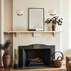 Hemispherical Alabaster Ath Wall Light