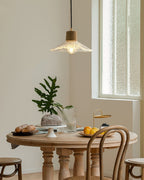 Hemp Rope Glass Pendant Lamp