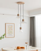 Hemp Rope Glass Pendant Lamp
