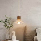 Hemp Rope Glass Pendant Lamp