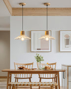 Hemp Rope Glass Pendant Lamp