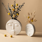 Ceramic Abstract Face Vase