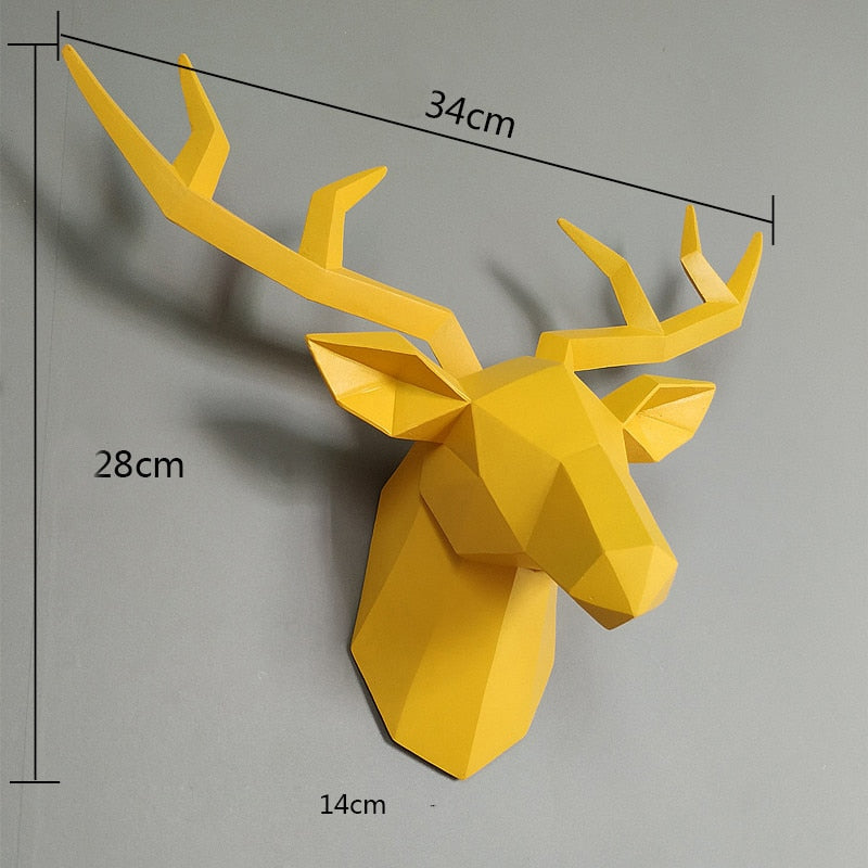 Geometric Deer Mount