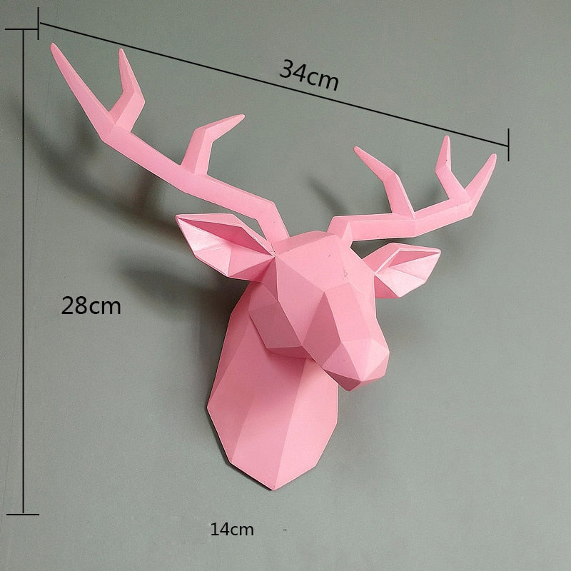 Geometric Deer Mount