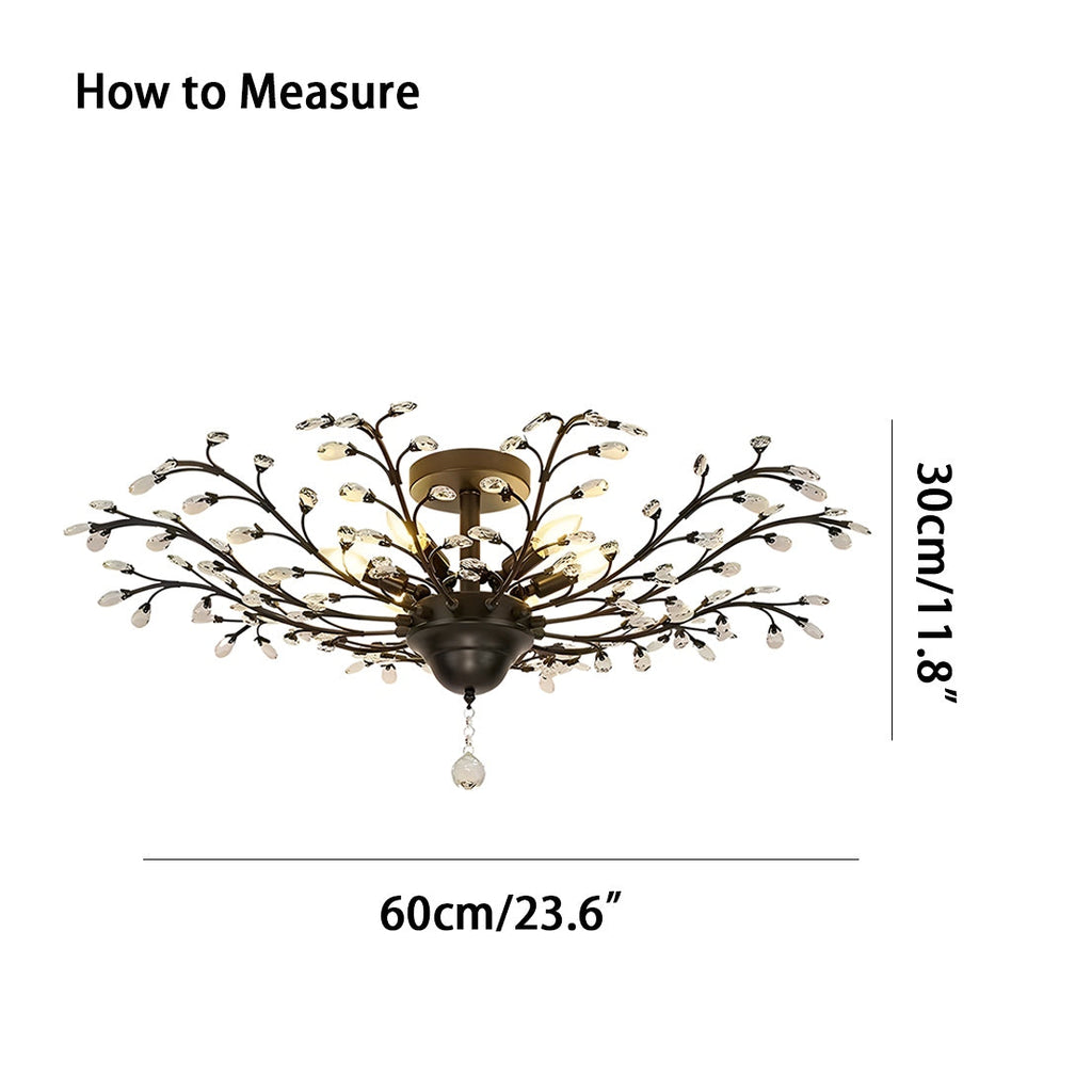 Branch Crystal Chandelier for Living Room