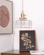 Jewel Glass Brass Pendant Light