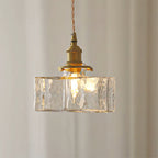 Jewel Glass Brass Pendant Light