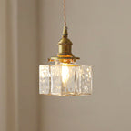 Jewel Glass Brass Pendant Light