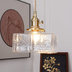 Jewel Glass Brass Pendant Light