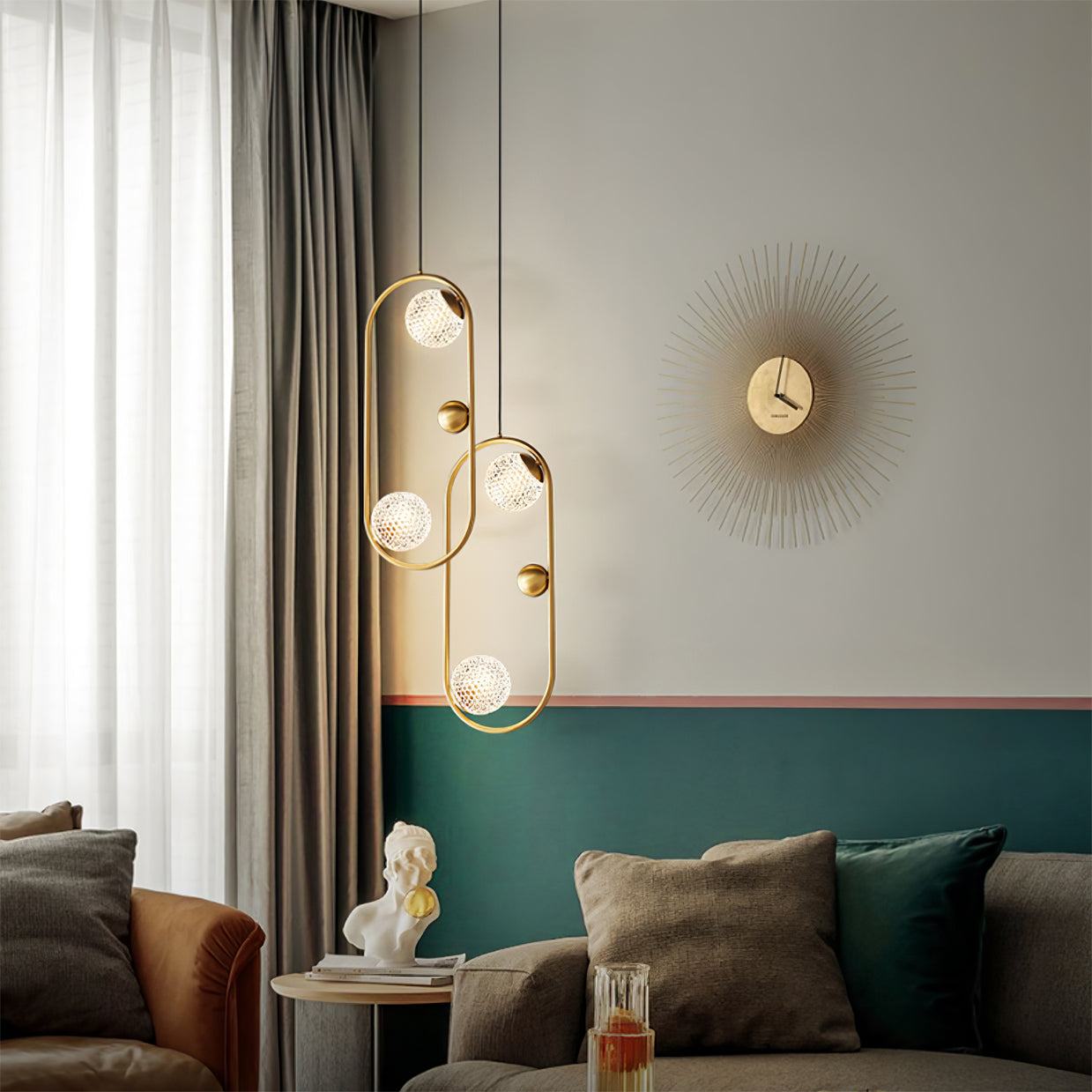 Jupiter Brass Pendant Lamp