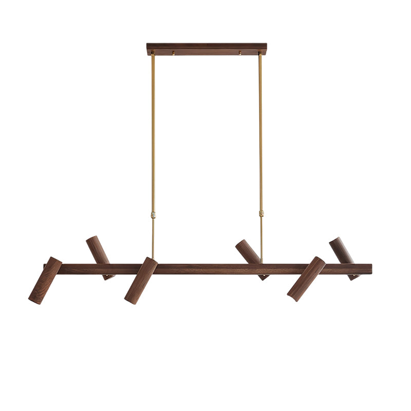 Konnect Minimalist Wood Chandelier
