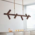 Konnect Minimalist Wood Chandelier