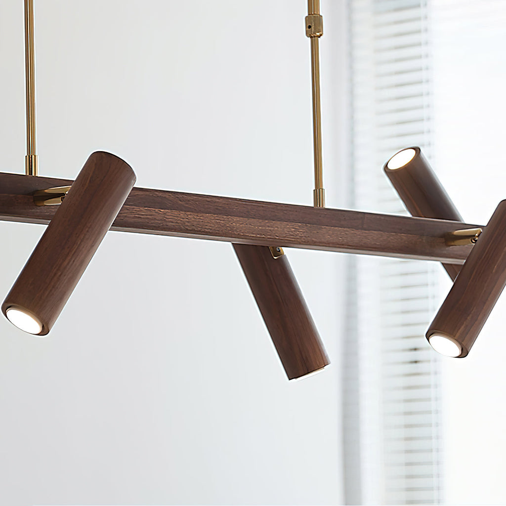 Konnect Minimalist Wood Chandelier