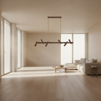 Konnect Minimalist Wood Chandelier